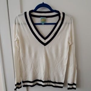 C&C California wool cashmere tennis sweater top XS